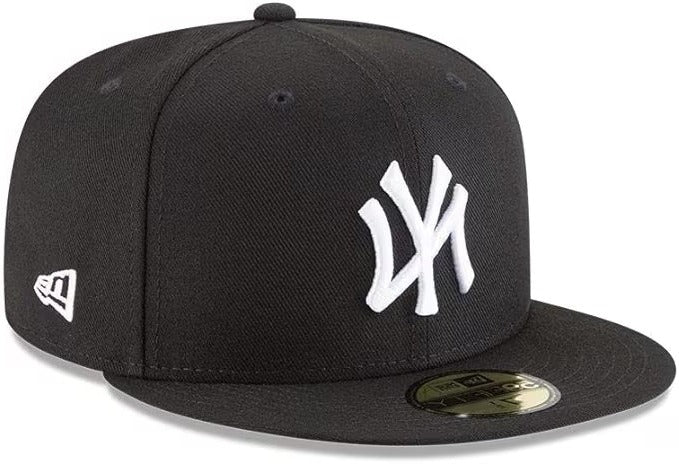 New Era x MLB - New York Yankees Basic 59Fifty Men's Fitted Cap, Black/White