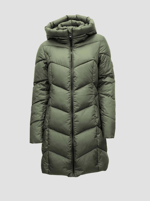 Point Zero - JOSEPHINA Classic Long Puffer Design Moss