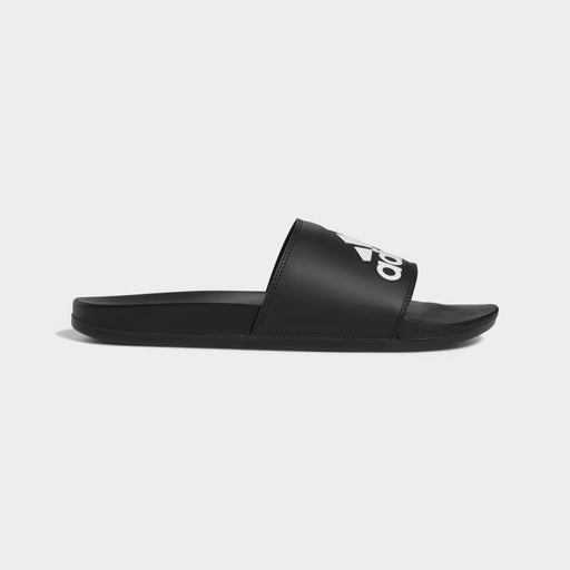 Regular fit Slip-on Synthetic bandage upper Textile lining Injected EVA outsole Imported Product colour: Core Black / Cloud White / Core Black Product code: GY1945, slides, sandales, femme, women