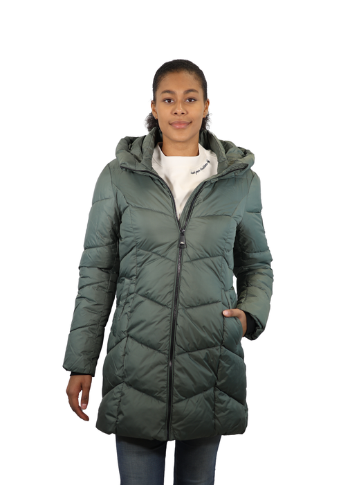 Point Zero - JOSEPHINA Classic Long Puffer Design Moss