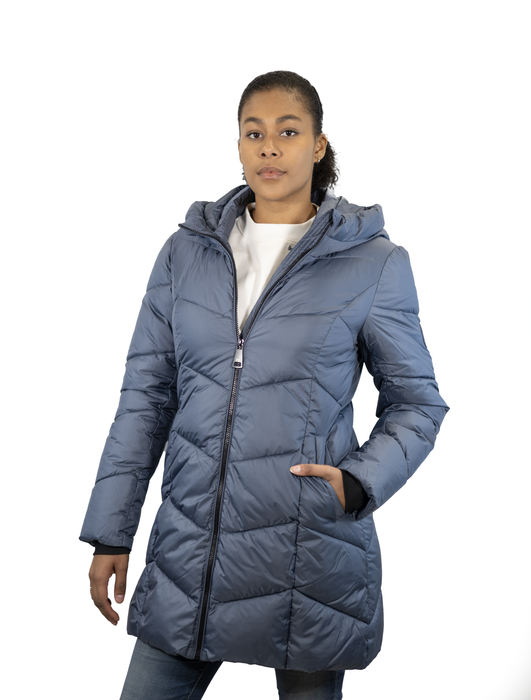 Point Zero - JOSEPHINA Classic Long Puffer Design Storm