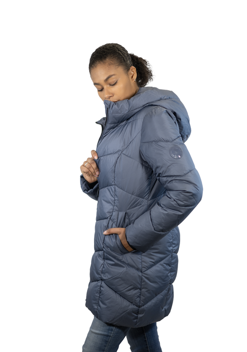 Point Zero - JOSEPHINA Classic Long Puffer Design Storm