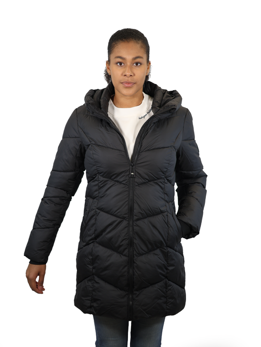 Point Zero - JOSEPHINA Classic Long Puffer Design Black