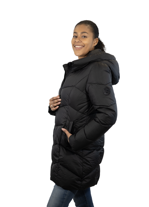 Point Zero - JOSEPHINA Classic Long Puffer Design Black