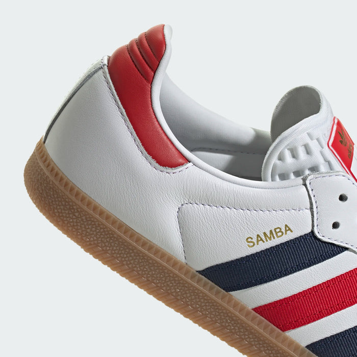 Adidas - Men's shoes Samba OG White/Bleu/Red