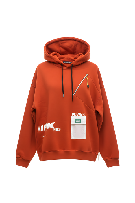 Orange sweatshirt for men