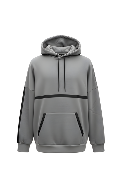Men's Grey Pullover Hoodie