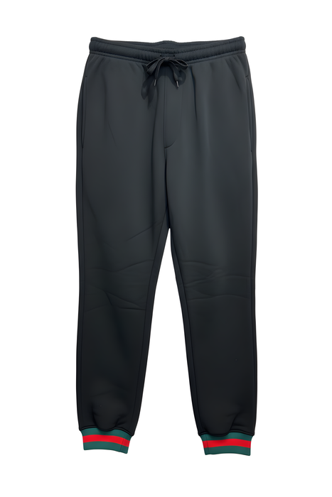 Men's Black Cuffed Joggers