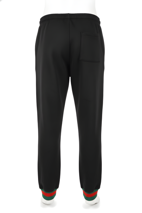 Men's Black Cuffed Joggers