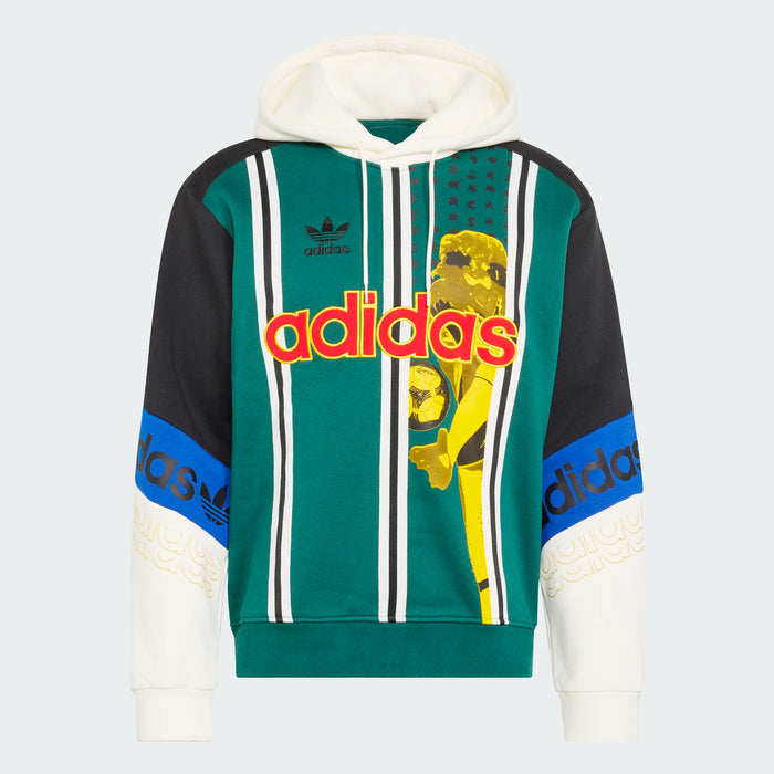 Adidas - Men's hoodie ARCHIVE FOOTBALL GRAPHIC Green