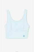 FILA Stretchy Sports Bra Crop Top – Light Blue