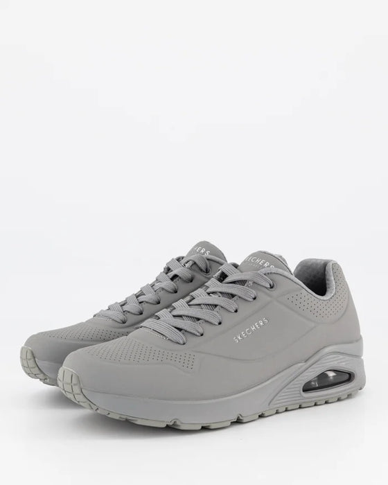 Skechers Uno – Stand On Air Men’s Light Grey Sneakers