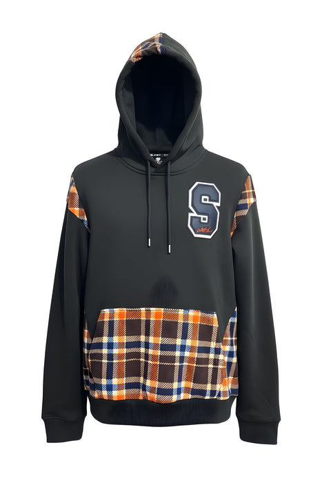 Street Patch Plaid Hoodie