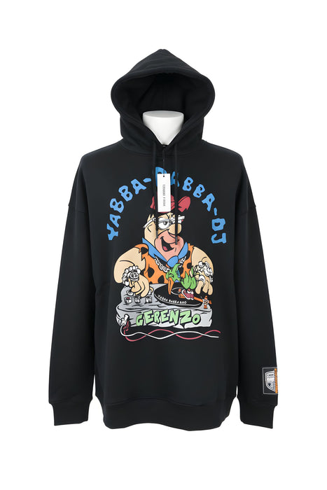 Classic Black Hoodie with Simple Print