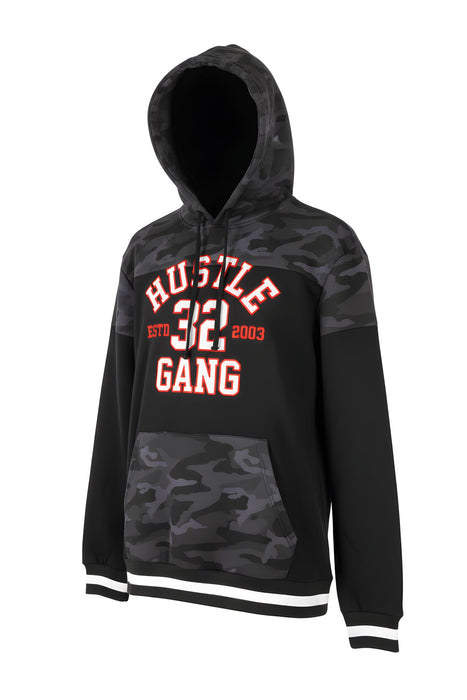 Grey Camo Print Hoodie