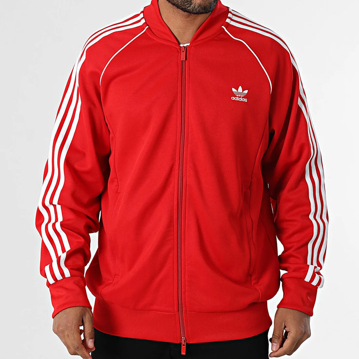 Adidas - Men's SST Zip-Up Track Jacket with Stripes