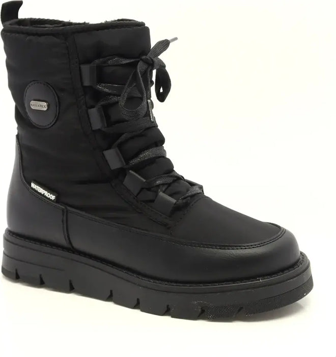 Navatex - Women's boots lo-lace side zip black