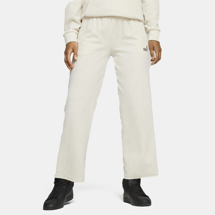 Puma - Wome 's Essentials Elevated Velour Straight Women's Track Pants