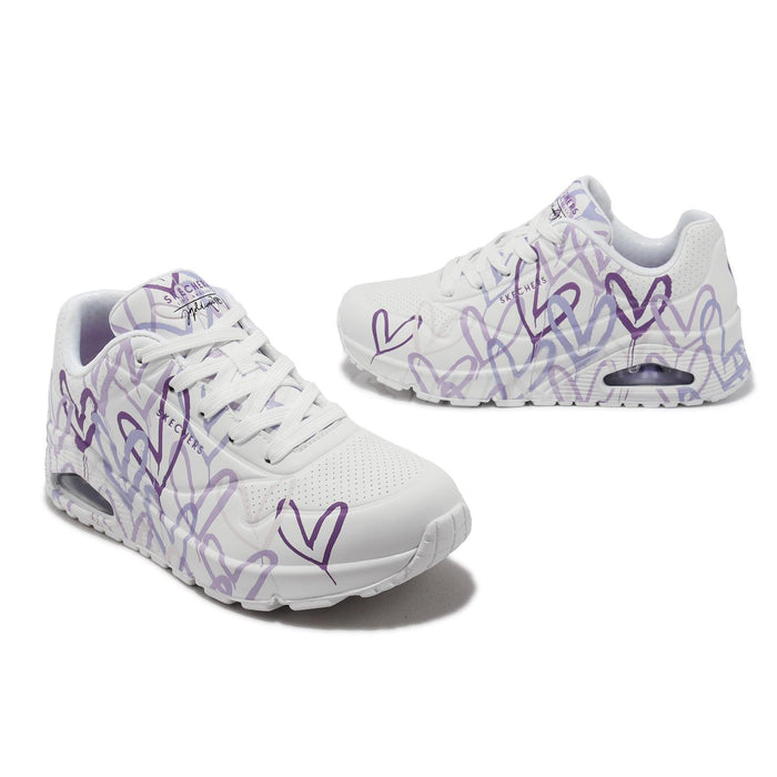 Skechers -  Women's shoes Spread the love White/Pruple