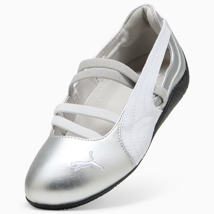PUMA Speedcat Ballet Metallic Women's Sneakers – Silver/White