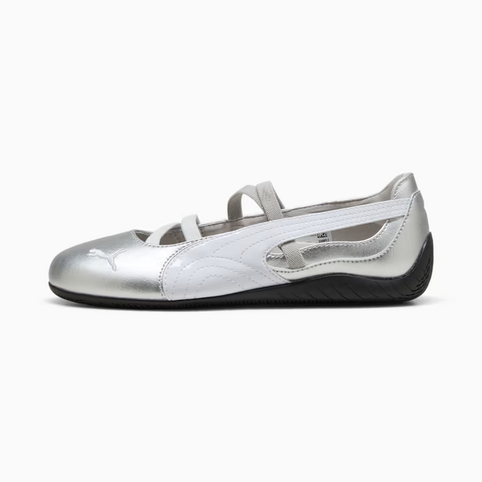 PUMA Speedcat Ballet Metallic Women's Sneakers – Silver/White