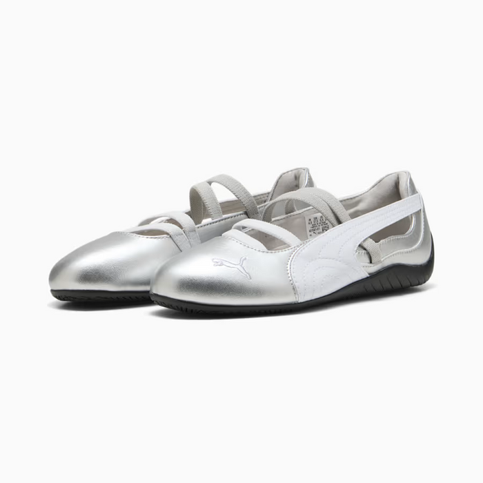 PUMA Speedcat Ballet Metallic Women's Sneakers – Silver/White
